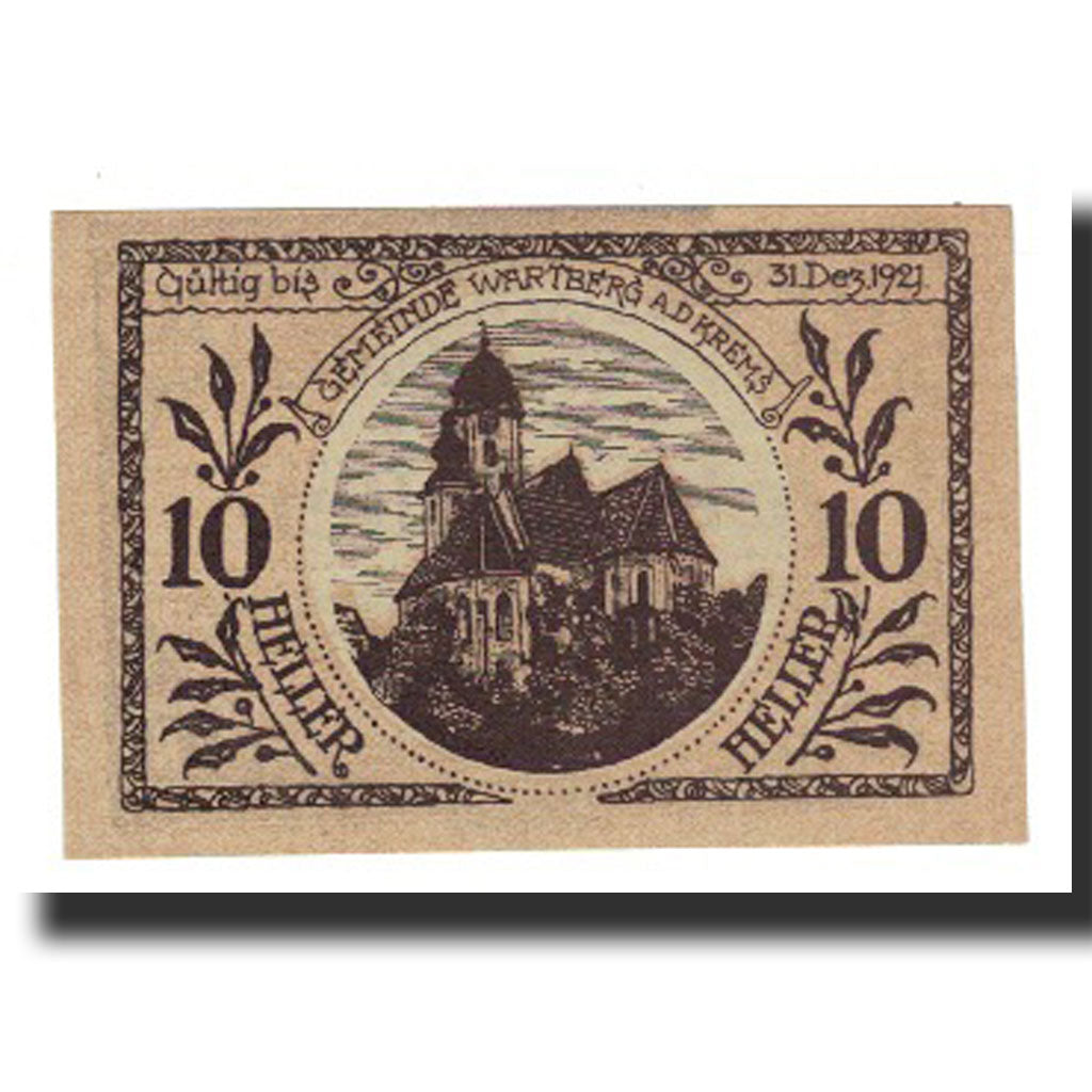 Banknote, Austria, Wartberg An Der Krems O.Ö. Gemeinde, 10 Heller, batiment 1