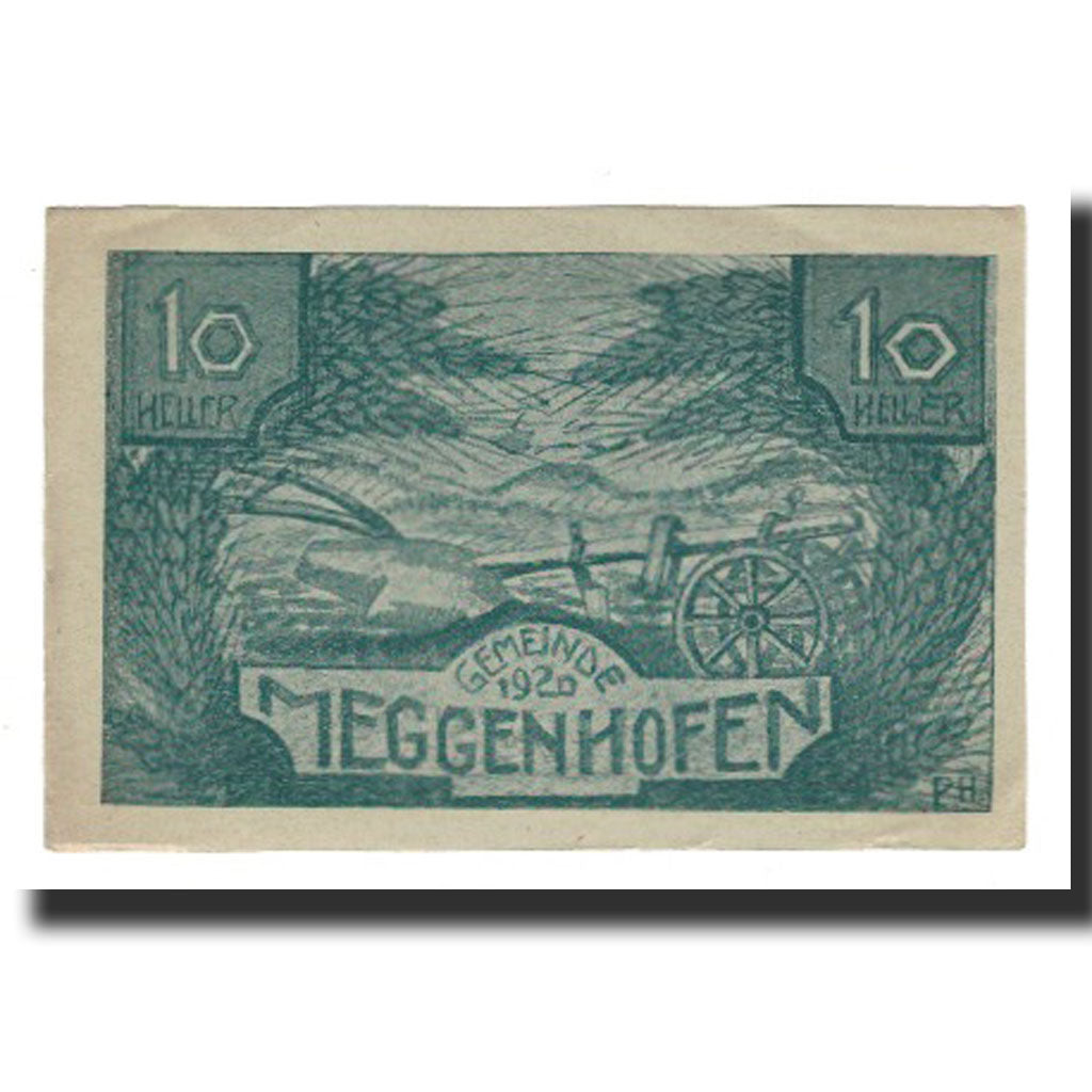 Banknote, Austria, Meggenhofen, 10 Heller, paysage, 1920, 1920-12-31, AU(55-58)