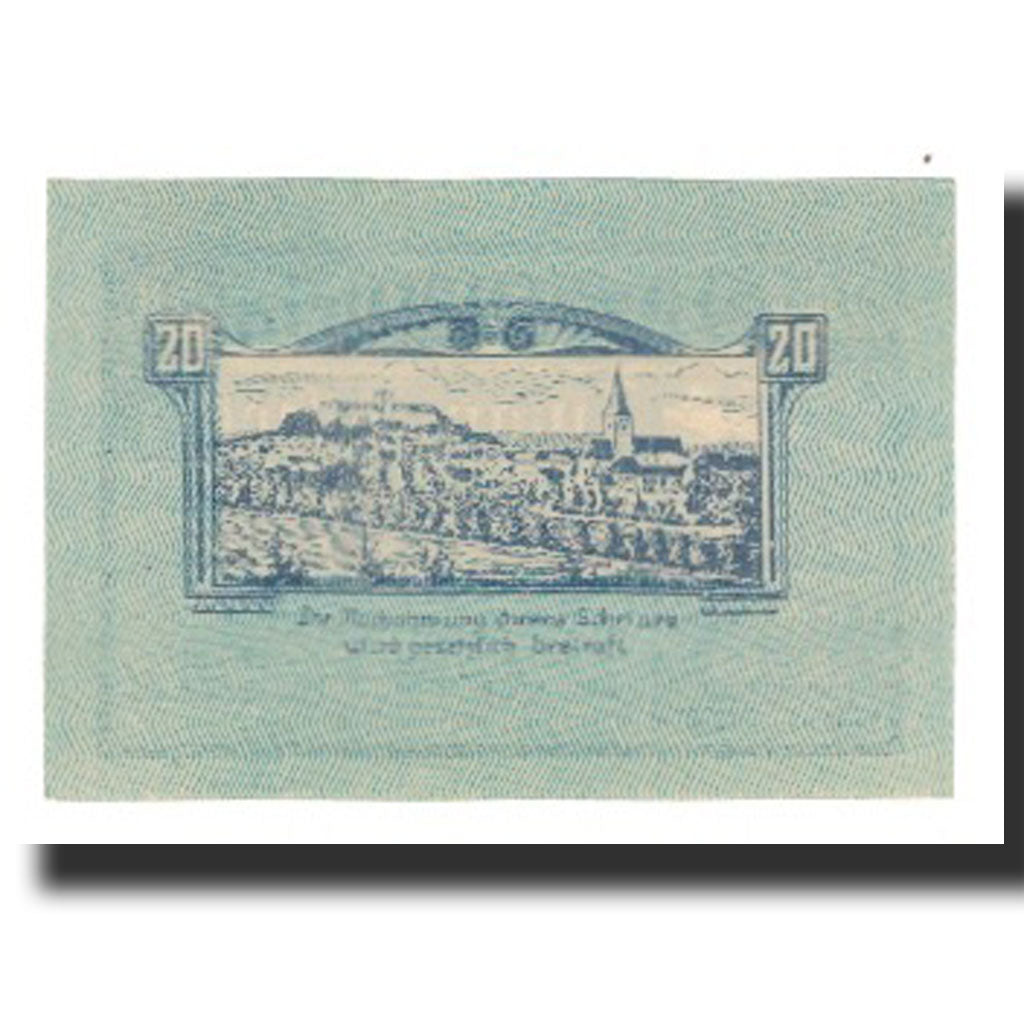 Banconote, Austria, Weitra, 20 Heller, paysage 1, 1920, 1920-12-31, FDS, Mehl:FS