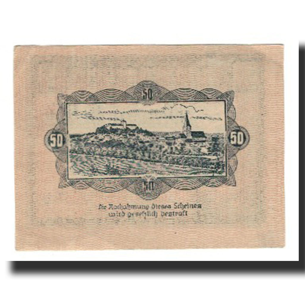Billet, Autriche, Weitra, 50 Heller, paysage 2, 1920, 1920-12-31, NEUF, Mehl:FS