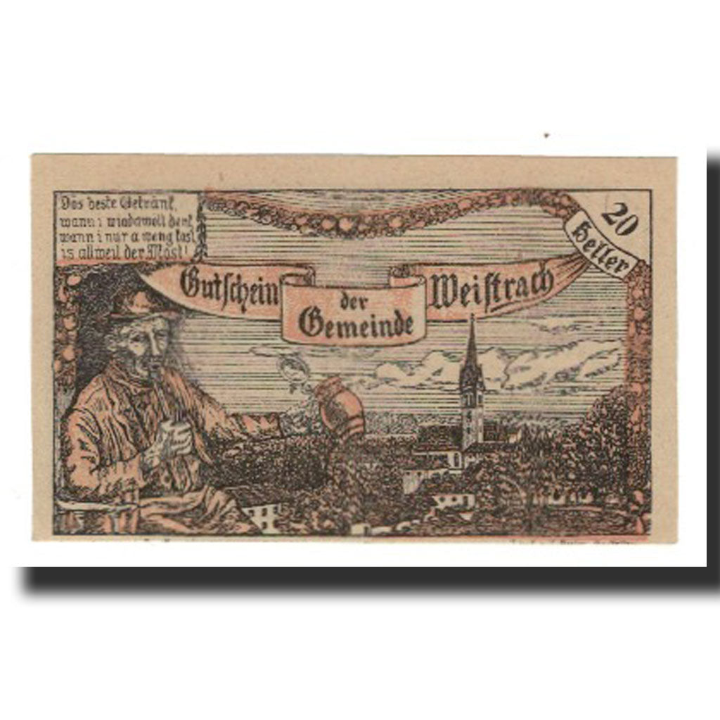 Banconote, Austria, Weistrach, 20 Heller, personnage 2, 1920, 1920-12-30, SPL-