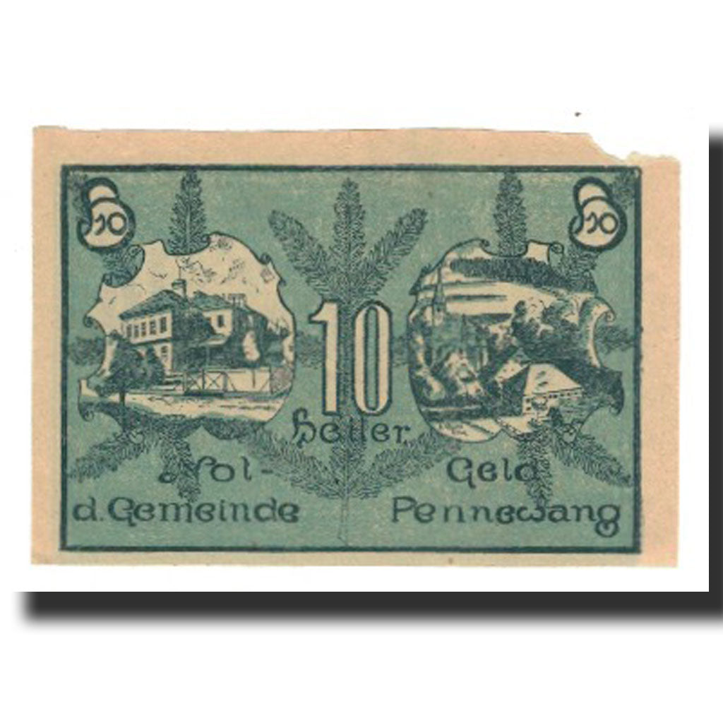 Banknote, Austria, Pennewang, 10 Heller, Batiment, 1920, 1920-12-31, EF(40-45)