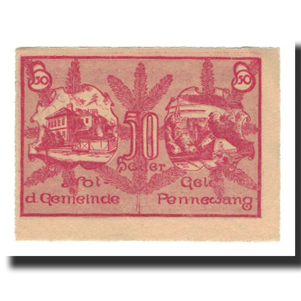 Banknote, Austria, Pennewang, 50 Heller, Batiment 4, 1920, 1920-12-31