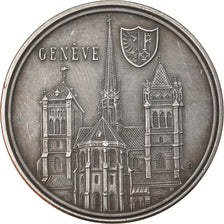 Switzerland, Medal, Historische bauten der Schweiz, Genève, MS(63), Silver