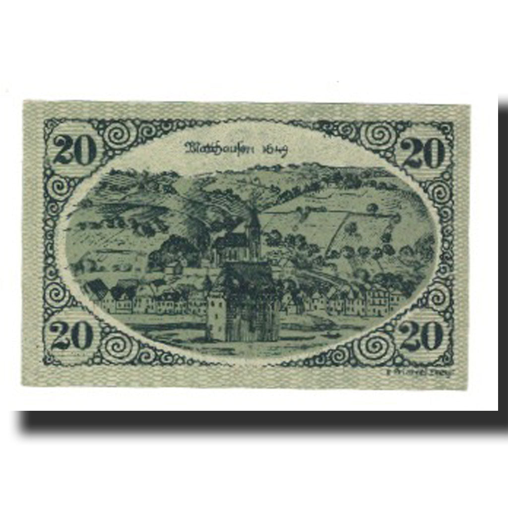 Billet, Autriche, Mauthausen, 20 Heller, paysage 1, NEUF, Mehl:FS 601I