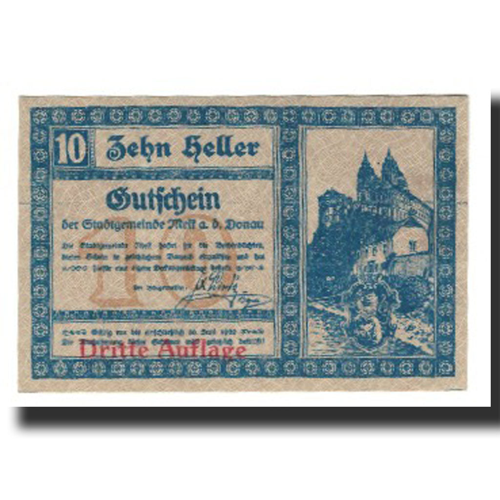 Banknote, Austria, Melk an der Donau, 10 Heller, N.D, 1920, 1920-06-30