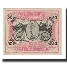Banknote, Austria, Salzburg, 50 Heller, personnage 2, 1920, 1920-10-31