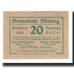 Banknote, Austria, Mining O.Ö. Gemeinde, 20 Heller, paysage 1, 1920