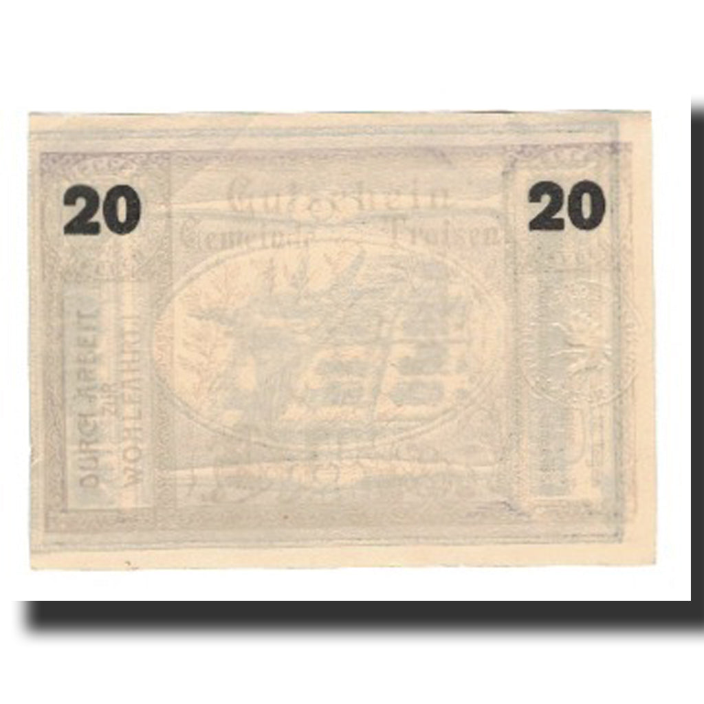 Banknote, Austria, Traisen, 20 Heller, Batiment, AU(55-58), Mehl:FS 1076II