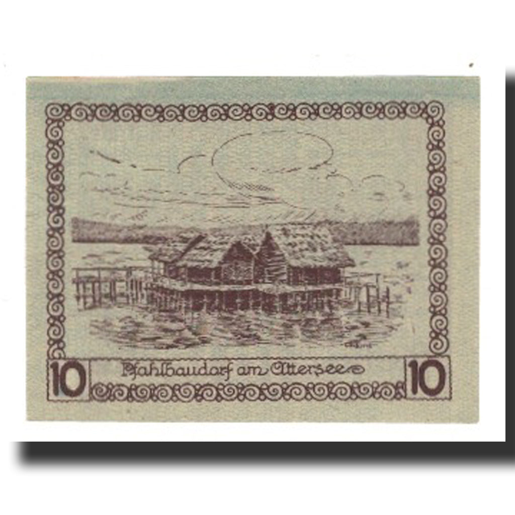 Geldschein, Österreich, Schörfling am Attersee O.Ö. Marktgemeinde, 10 Heller