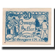 Geldschein, Österreich, St Georgen im Attergau, 20 Heller, Texte, 1920