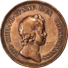 FRANCE, Politics, Society, War, Louis XIV, Medal, EF(40-45), Mauger, Copper,...