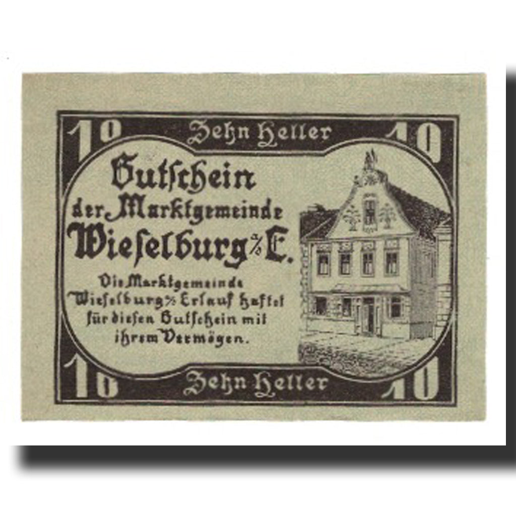Banconote, Austria, Wieselburg an der Erlauf N.Ö. Marktgemeinde, 10 Heller