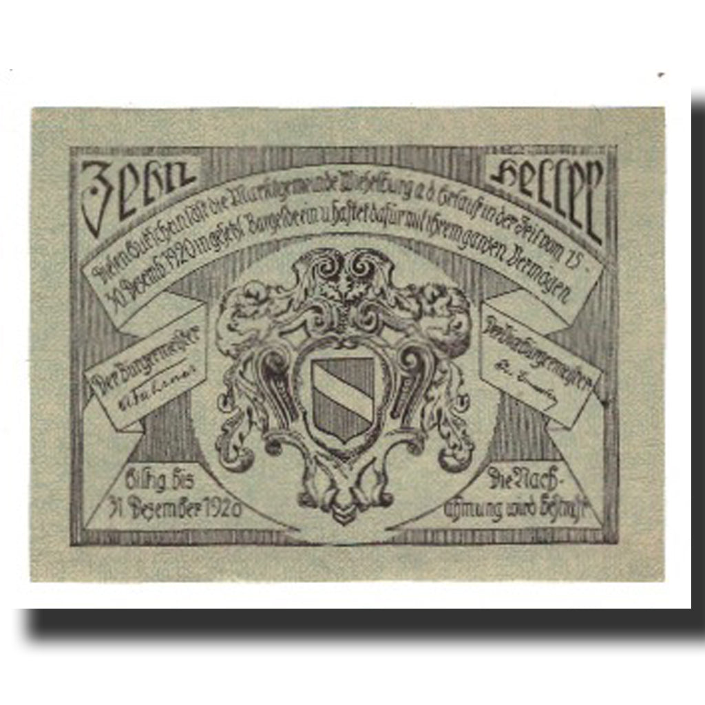 Banconote, Austria, Wieselburg an der Erlauf N.Ö. Marktgemeinde, 10 Heller