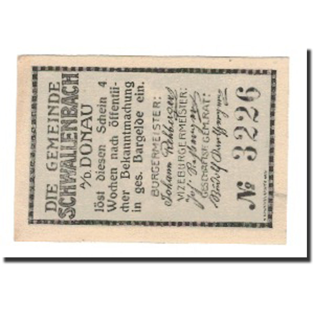 Banknote, Austria, Schwallenbach An Der Donau, 80 Heller, Texte 2, AU(55-58)