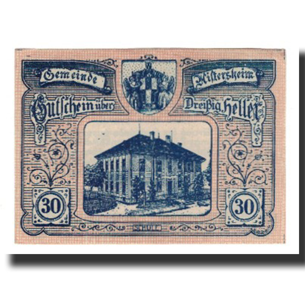 Banknote, Austria, Aistersheim, 30 Heller, texte 1, 1921, 1921-05-31, AU(55-58)