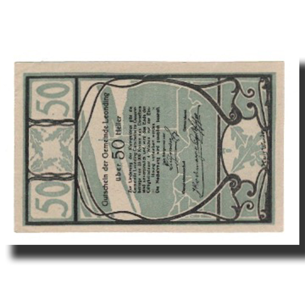 Banknote, Austria, Leonding, 50 Heller, Texte 2, AU(55-58), Mehl:FS 513