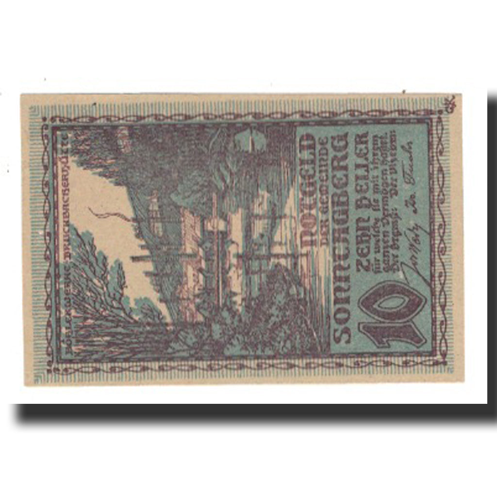 Banconote, Austria, Sonntagberg, 10 Heller, Texte, 1920, 1920-12-31, SPL-