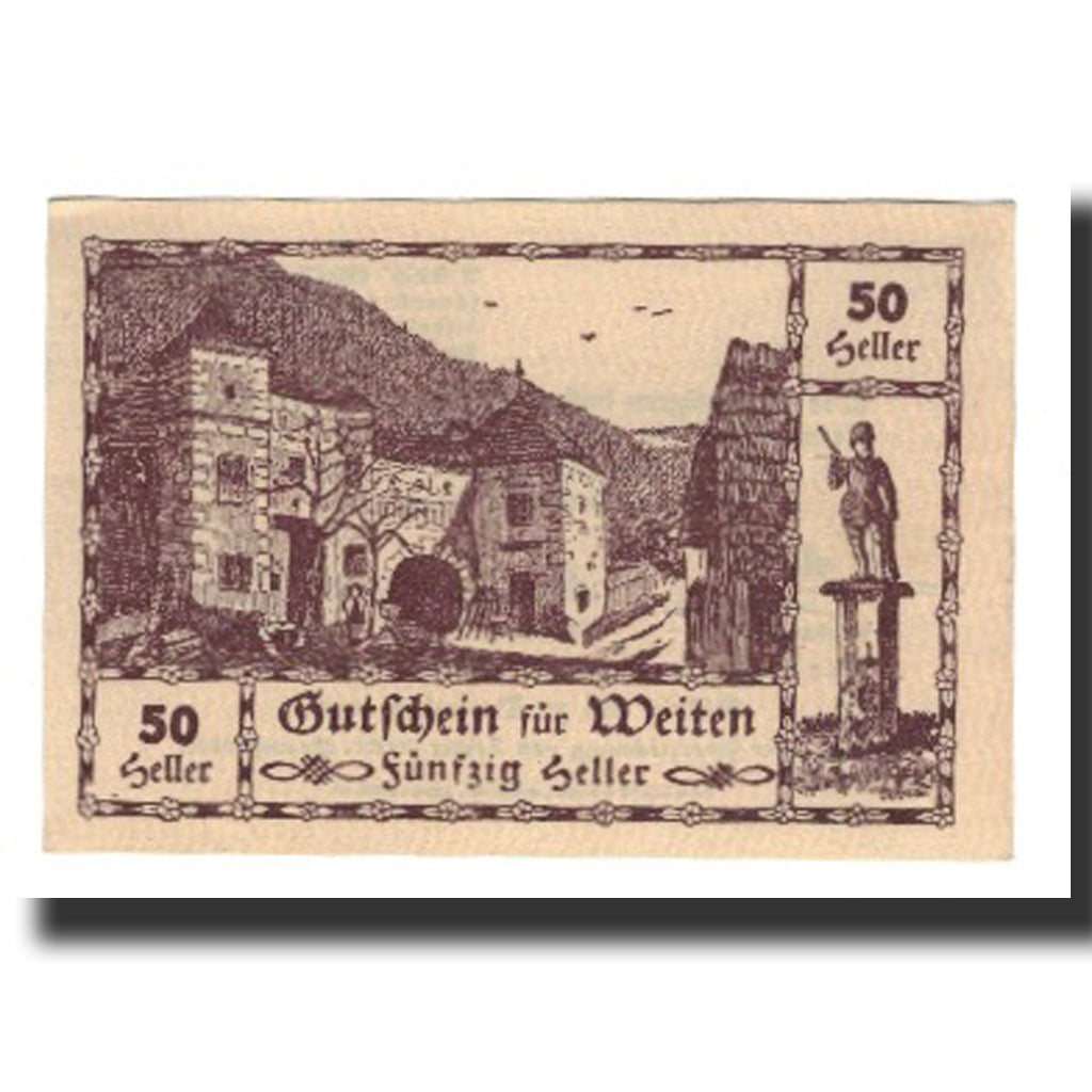 Banknote, Austria, Weiten N.Ö. Prv. Fr. Gruber, Gastwirt, Al. Lehner, Gastwirt