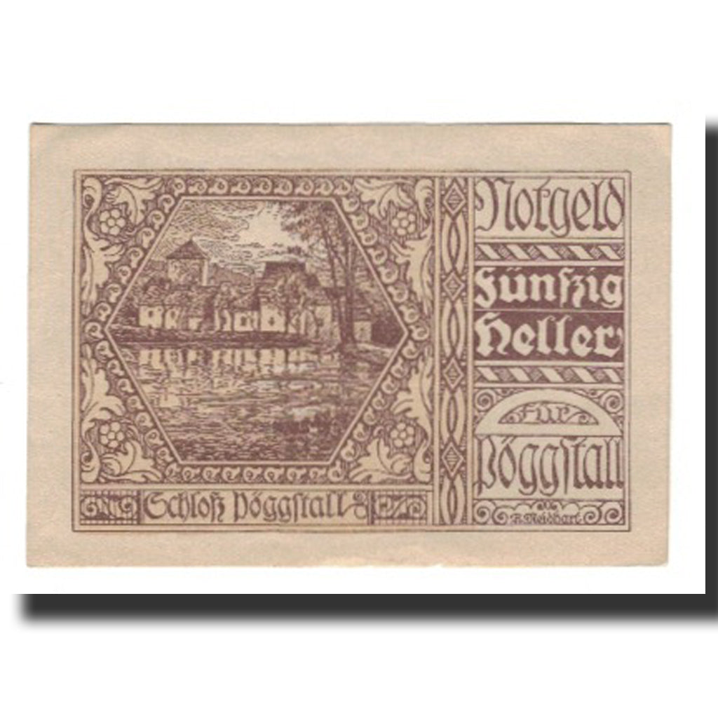 Biljet, Oostenrijk, Pöggstall, 50 Heller, Texte, 1920, 1920-12-31, SUP, Mehl:FS