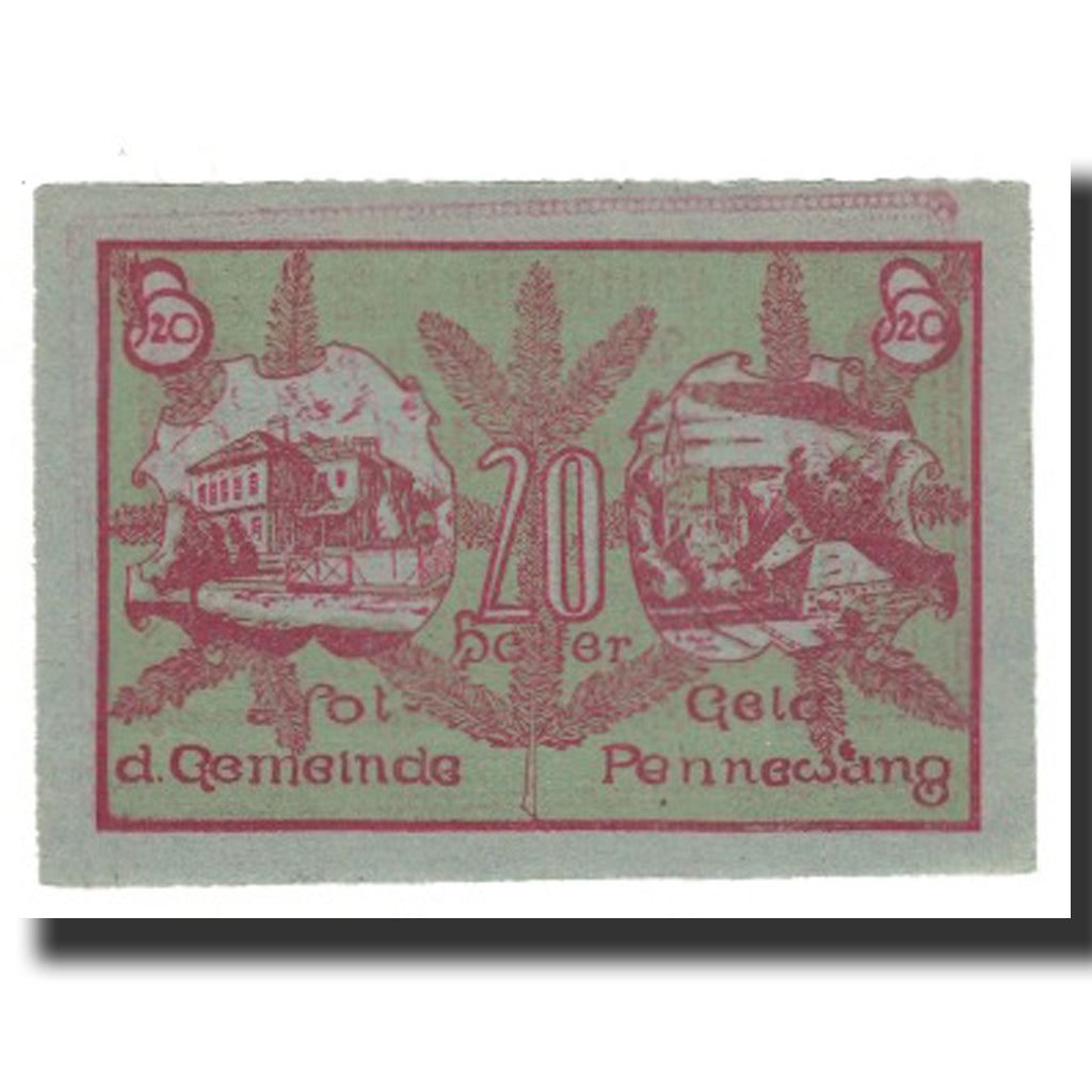 Banknot, Austria, Pennewang, 20 Heller, Texte, 1920, 1920-12-31, AU(55-58)