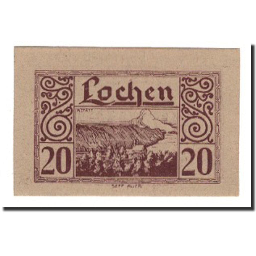 Billet, Autriche, Lochen, 20 Heller, valeur faciale 4, 1920, 1920-12-31, SUP