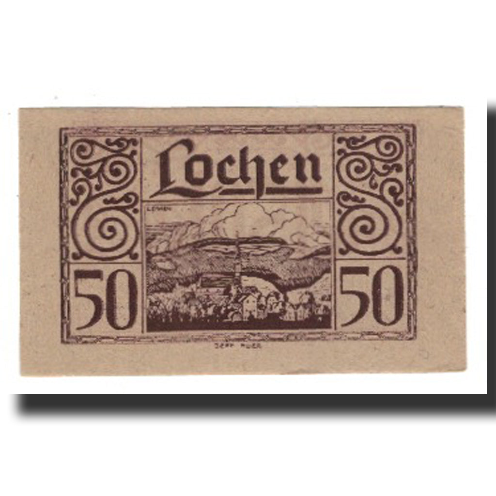 Banconote, Austria, Lochen, 50 Heller, valeur faciale 5, 1920, 1920-12-31, SPL-