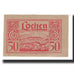Billet, Autriche, Lochen, 50 Heller, valeur faciale 8, 1920, 1920-12-31, SUP