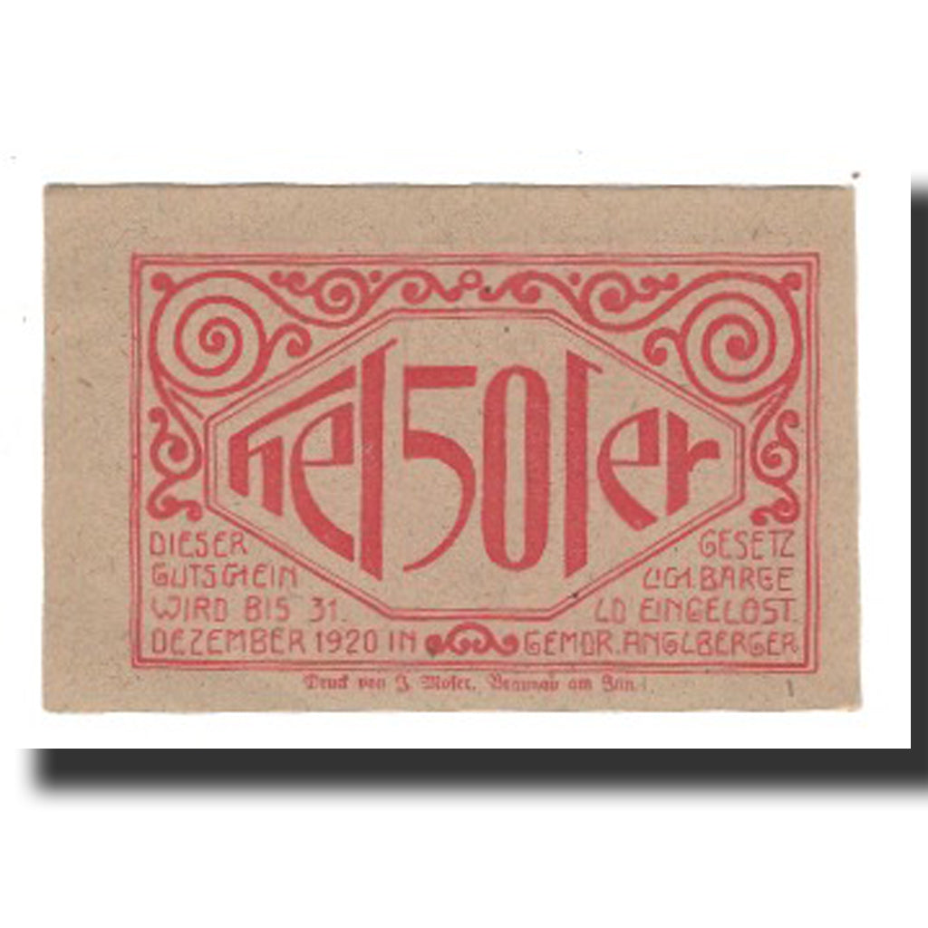 Billet, Autriche, Lochen, 50 Heller, valeur faciale 8, 1920, 1920-12-31, SUP