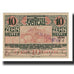 Billete, Austria, Vöslau N.Ö. Gemeinde, 10 Heller, Blason, 1920, 1920-12-31