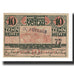 Banconote, Austria, Vöslau N.Ö. Gemeinde, 10 Heller, Blason 1, 1920