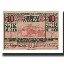 Banknote, Austria, Vöslau N.Ö. Gemeinde, 10 Heller, Blason 2, 1920