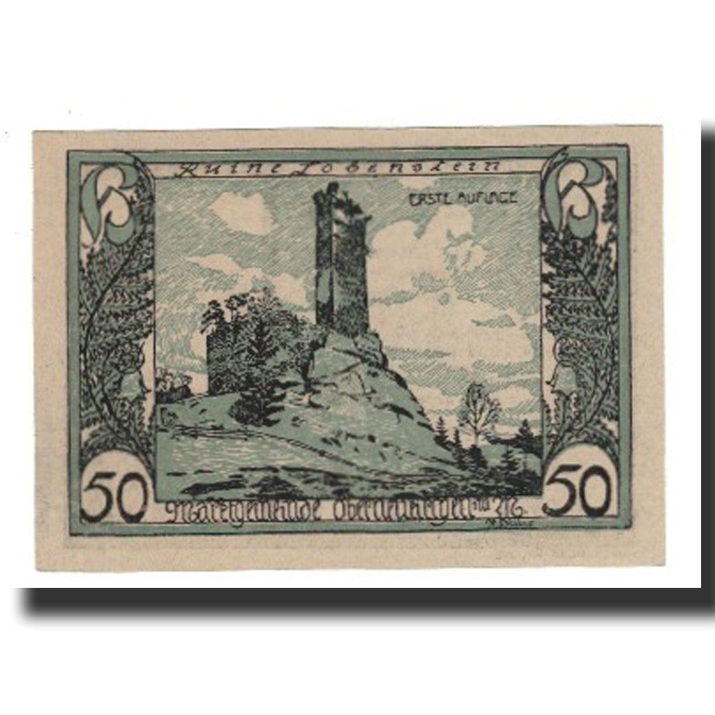 Billete, Austria, Oberneukirchen O.Ö. Marktgemeinde, 50 Heller, Colline, EBC
