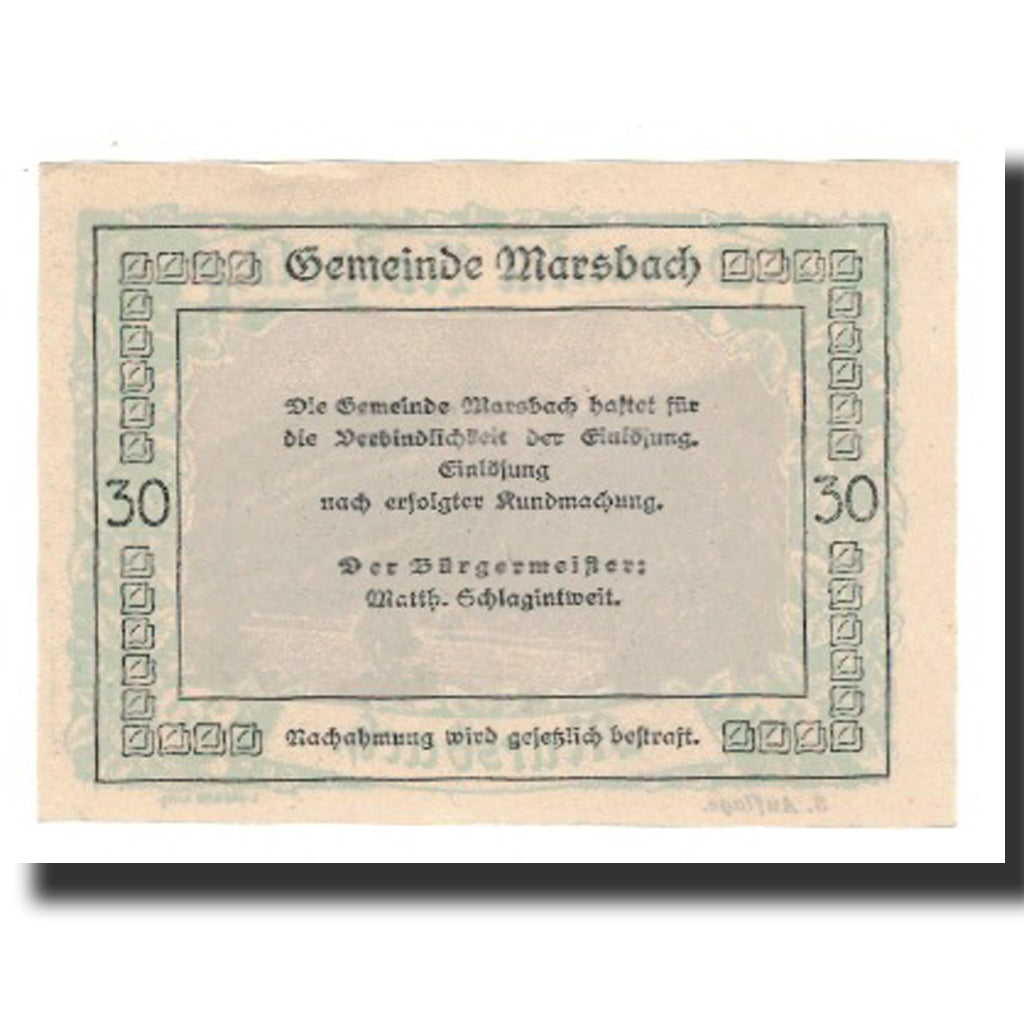 Banknot, Austria, Donautalnotgeld O.Ö. der Gemeinden, 30 Heller, Texte