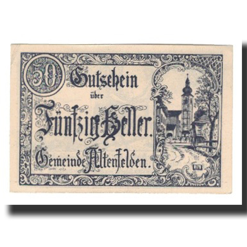 Billete, Austria, Altenfelden, 50 Heller, personnage, 1920, 1920-04-24, EBC