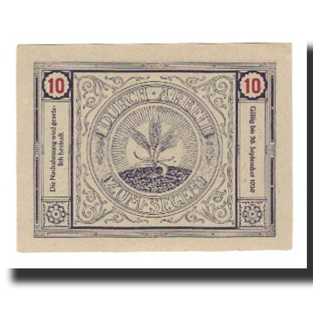 Billete, Austria, Bischofstetten, 10 Heller, blé, 1920, 1920-09-30, EBC