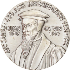 Switzerland, Medal, 450 Ans de la Réformation, Calvin, Genève, Religions &