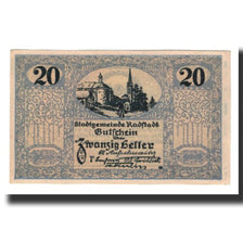 Nota, Áustria, Radstadt, 20 Heller, chateau 3, 1920, 1920-12-31, AU(55-58)
