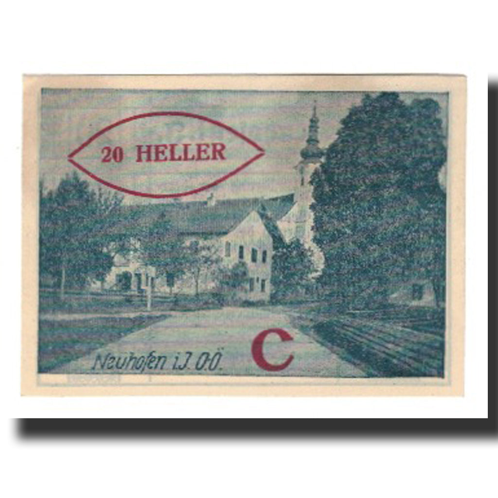 Banconote, Austria, Neuhofen im Innkreis, 20 Heller, Texte 4, 1920, 1920-12-31