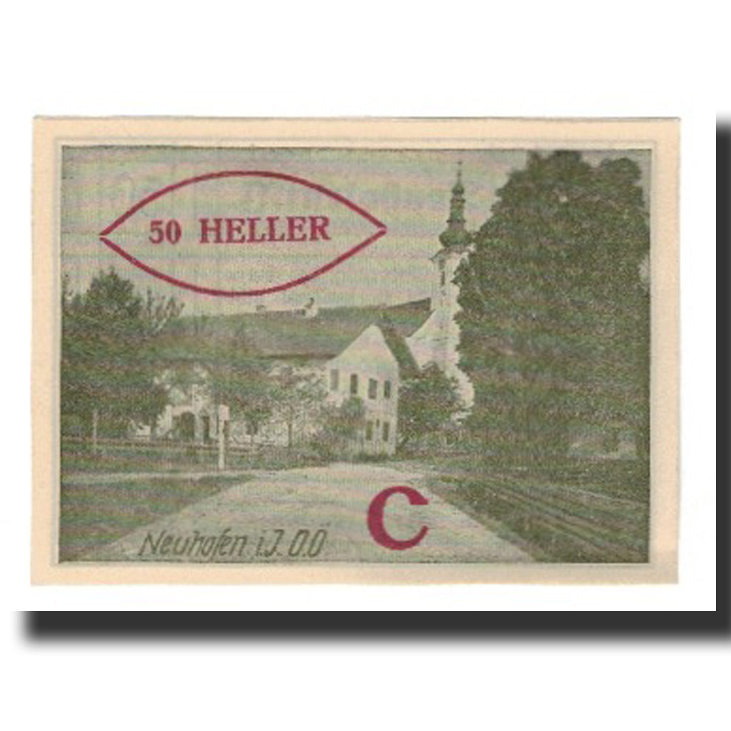Biljet, Oostenrijk, Neuhofen im Innkreis, 50 Heller, Texte  5, 1920, 1920-12-31