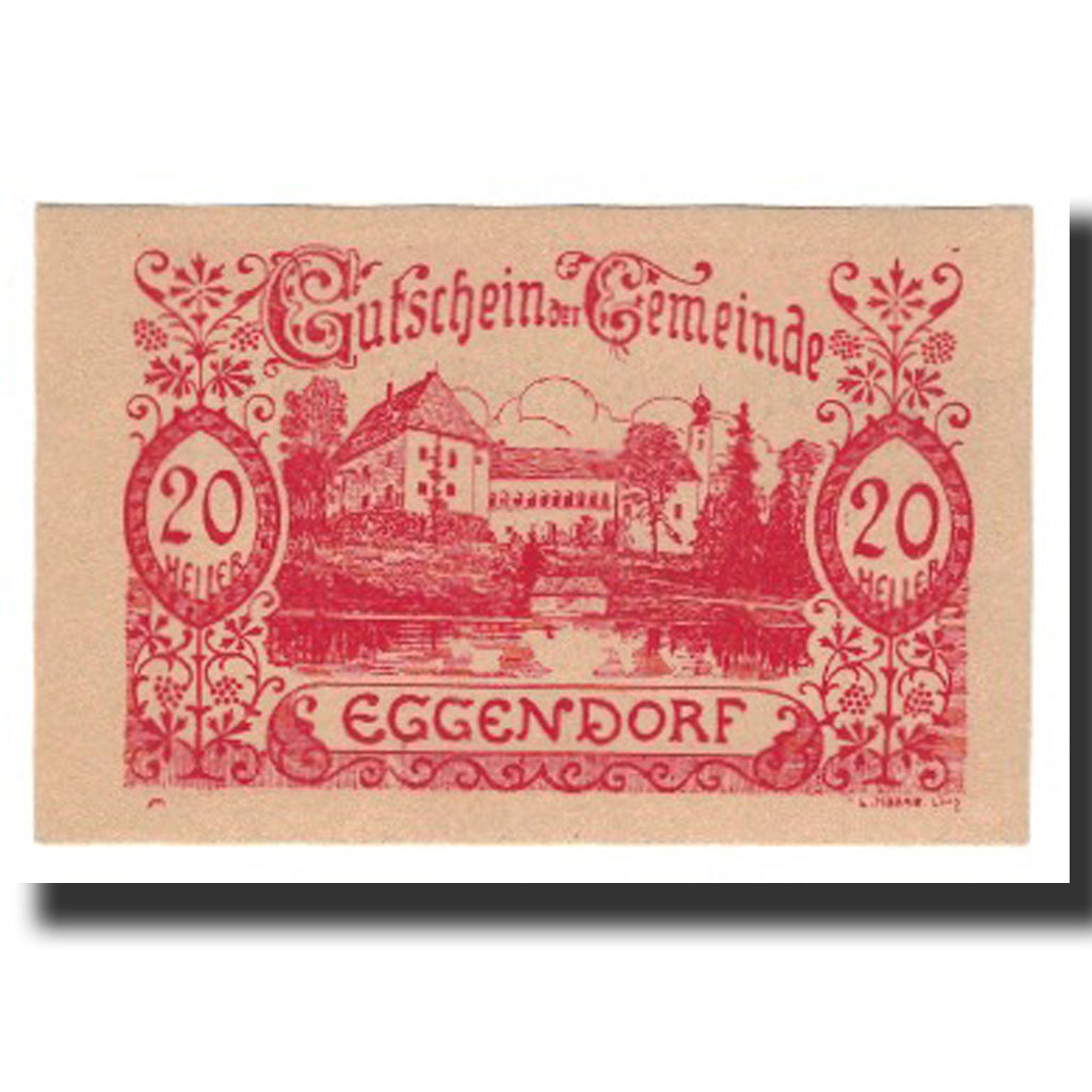 Banconote, Austria, Eggendorf, 20 Heller, Texte 4, 1920, 1920-12-31, SPL-