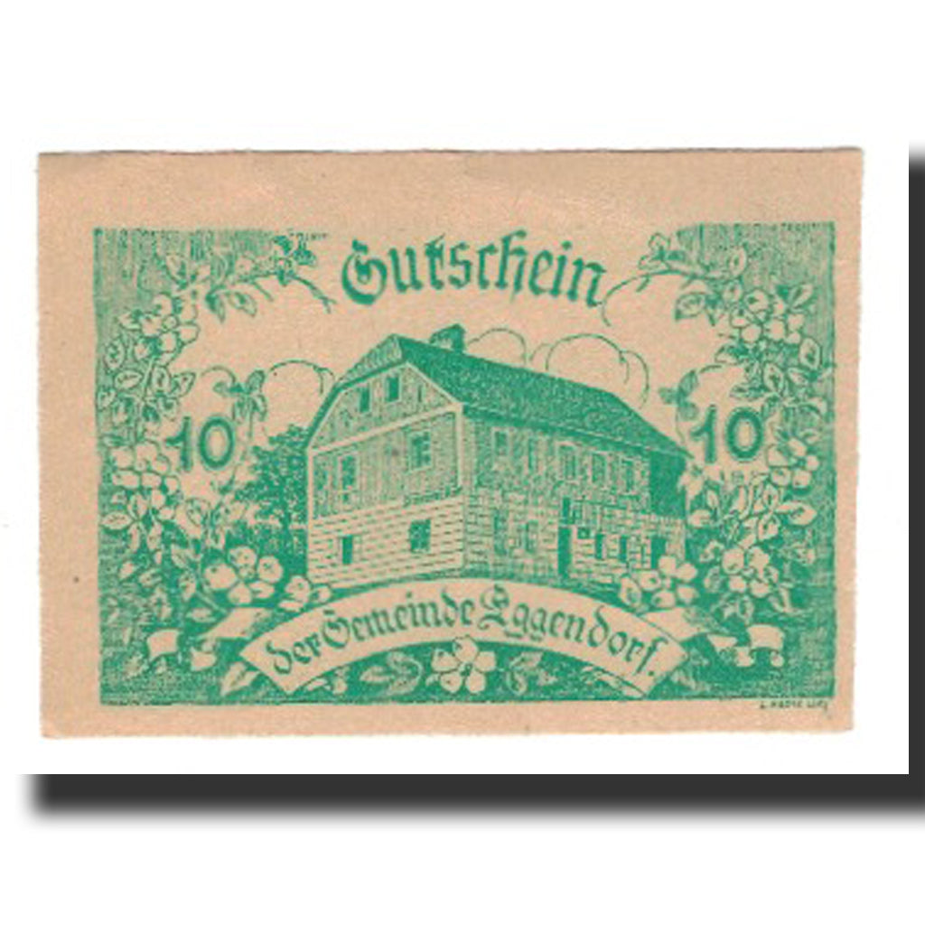 Biljet, Oostenrijk, Eggendorf, 10 Heller, Texte 6, 1920, 1920-12-31, SUP