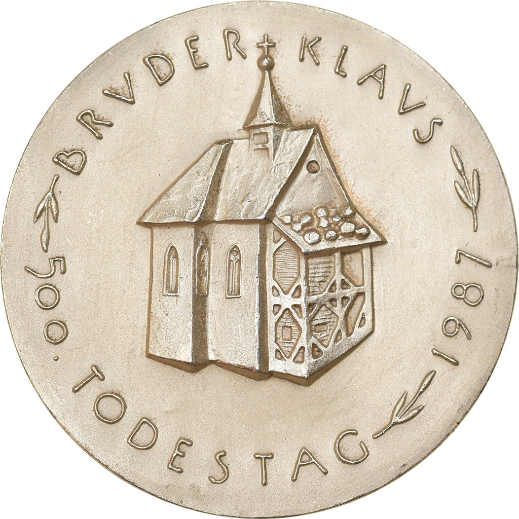 Switzerland, Medal, Bruder Klaus, 500 Todestag, Religions & beliefs, 1987