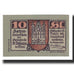 Banknot, Austria, St. Johann in Tirol, Tirol Gemeinde, 10 Heller, Blason, 1921