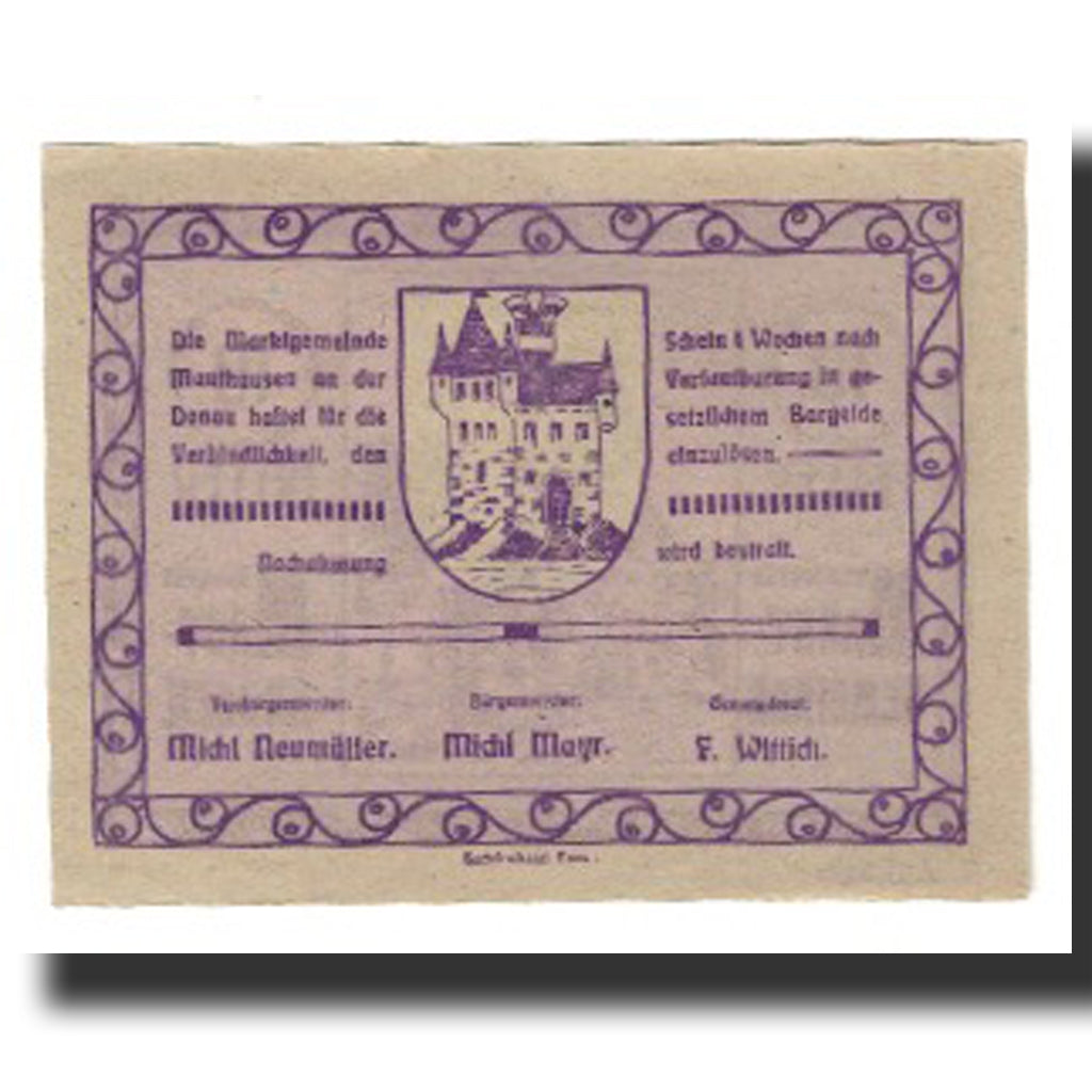 Banconote, Austria, Mauthausen, 10 Heller, château, SPL-, Mehl:FS 601III