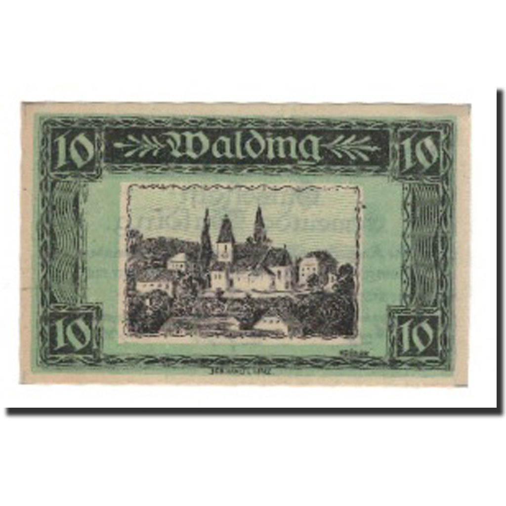 Banknot, Austria, Walding, 10 Heller, texte 1, 1920, 1920-12-31, AU(55-58)