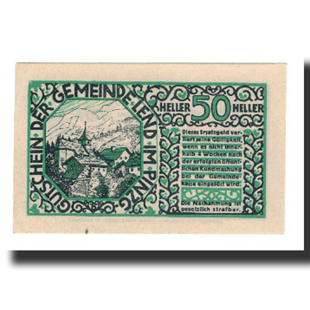 Banknot, Austria, Lend Sbg. Gemeinde, 50 Heller, Cherubins 3, 1920, 1920-06-05