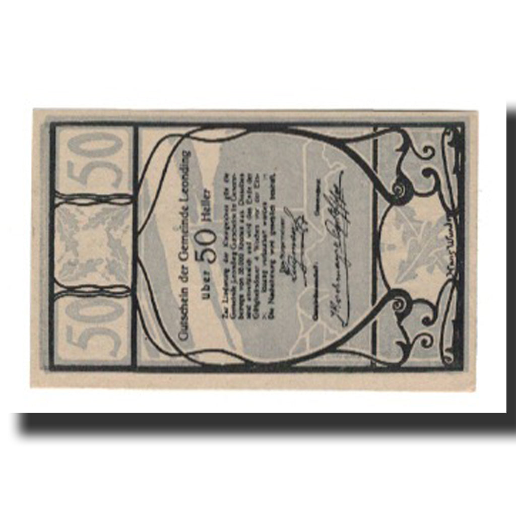 Banknot, Austria, Leonding, 50 Heller, Texte 3, Undated, Undated, AU(55-58)