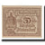 Banconote, Austria, Zistersdorf, 50 Heller, texte 1, 1920, 1920-12-31, SPL-