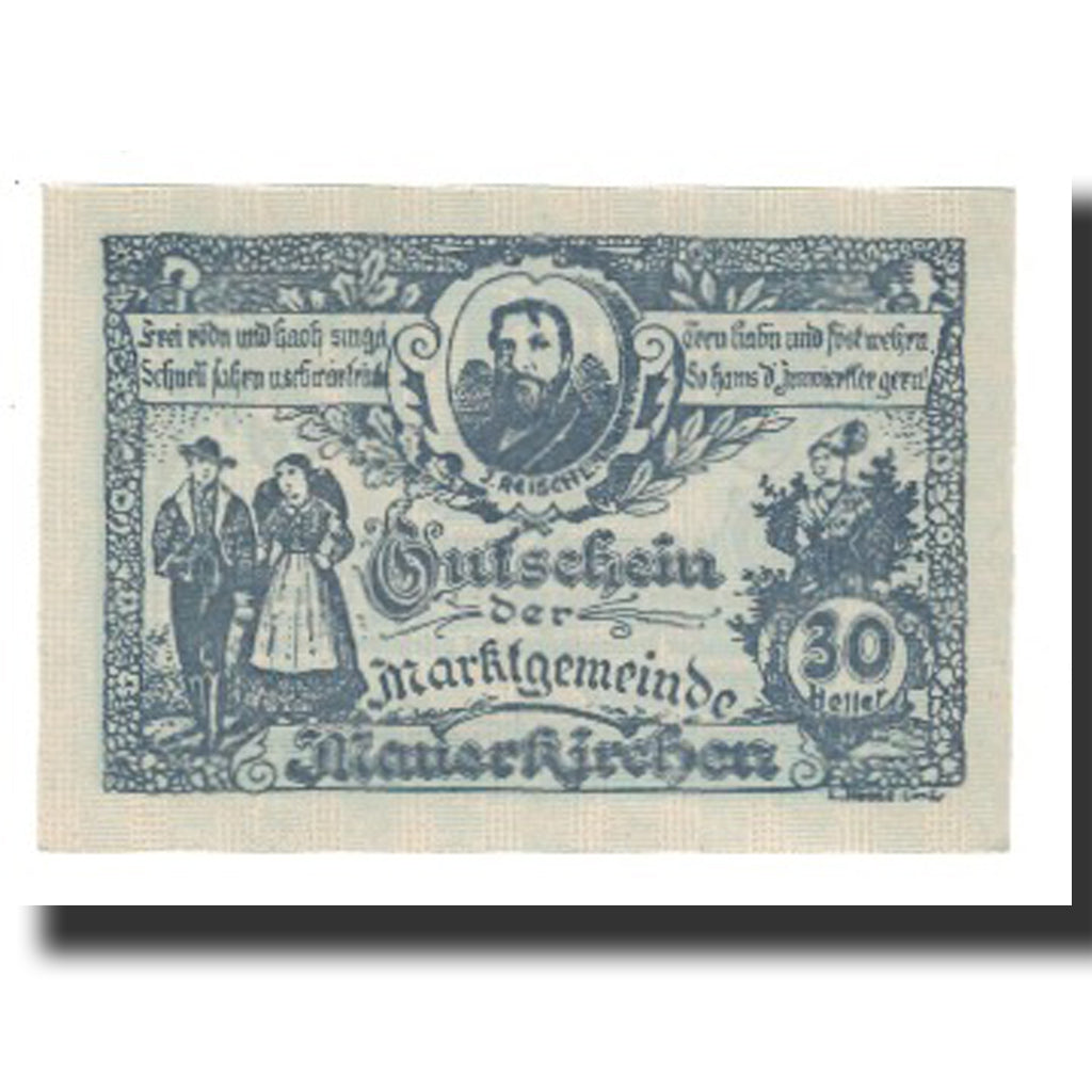 Banconote, Austria, Mauerkirchen, 30 Heller, texte 1, 1920, 1920-06-04, SPL-